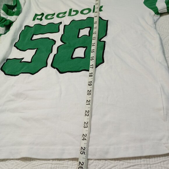 Reebok X Forever 21 Mens Sports Tee With 58 Graphic White & Green Size M - Picture 6 of 6